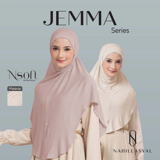 Image of Nabillasyal | Bergo Instant | Nsoft | Jemma Series
