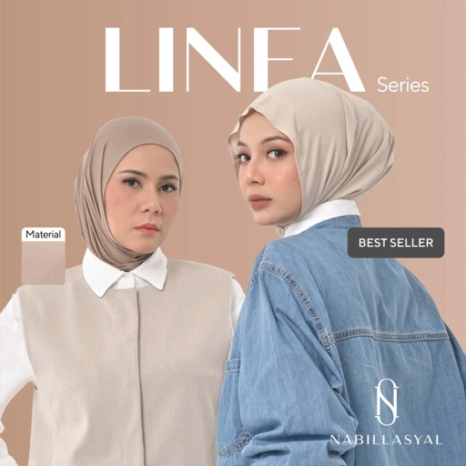 Image of Nabillasyal | Hijab Crop | Hijab Instant Kekinian | Jersey | Linea Series