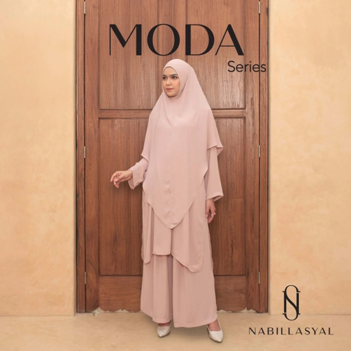Image of Nabillasyal | Tunik OneSet | Baju Umroh | Gamis Set | Moda Series