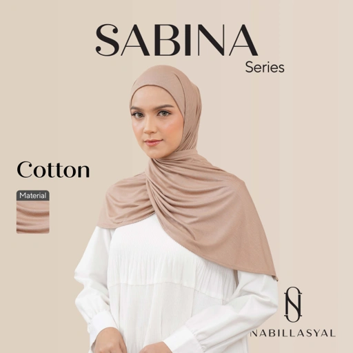 Image of Nabillasyal | Hijab Semi-Instant | Cotton | Sabina Series