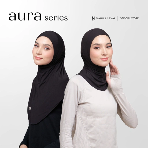 Image of Nabillasyal | Hijab Sport Instant | Hijab Olahraga | Cotton | Aura series