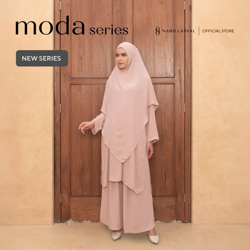 Image of Nabillasyal | Tunik OneSet | Baju Umroh | Gamis Set | Moda Series