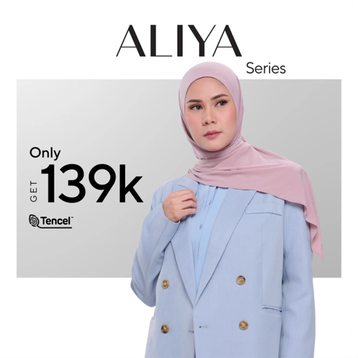 Image of Nabillasyal | Segiempat Instant | Hijab Segiempat Instant | Tencel | Aliya Series
