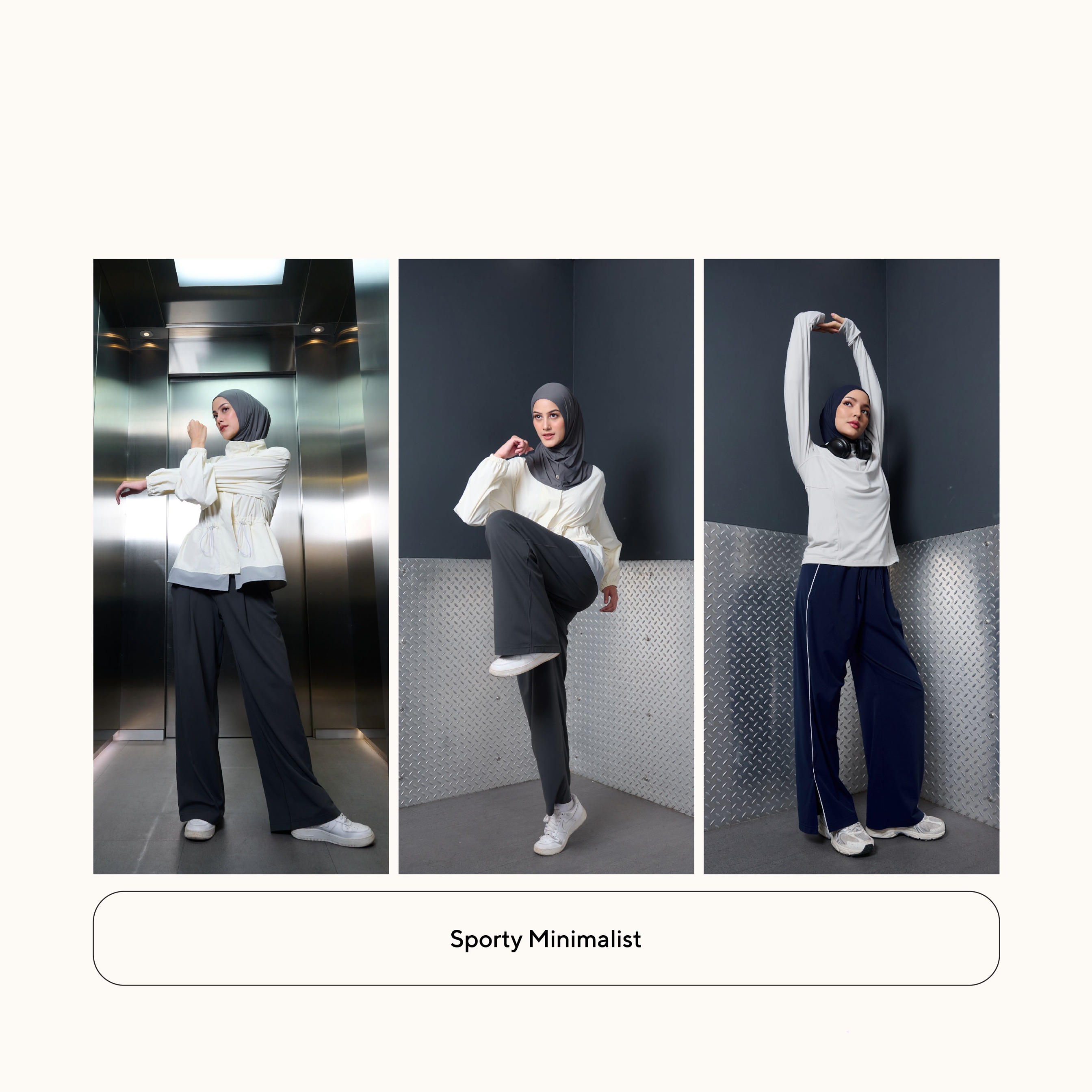 Nabillasyal | Linea Nsport | Hijab Sport | Hijab Instant Olahraga Anti UV | Mesh