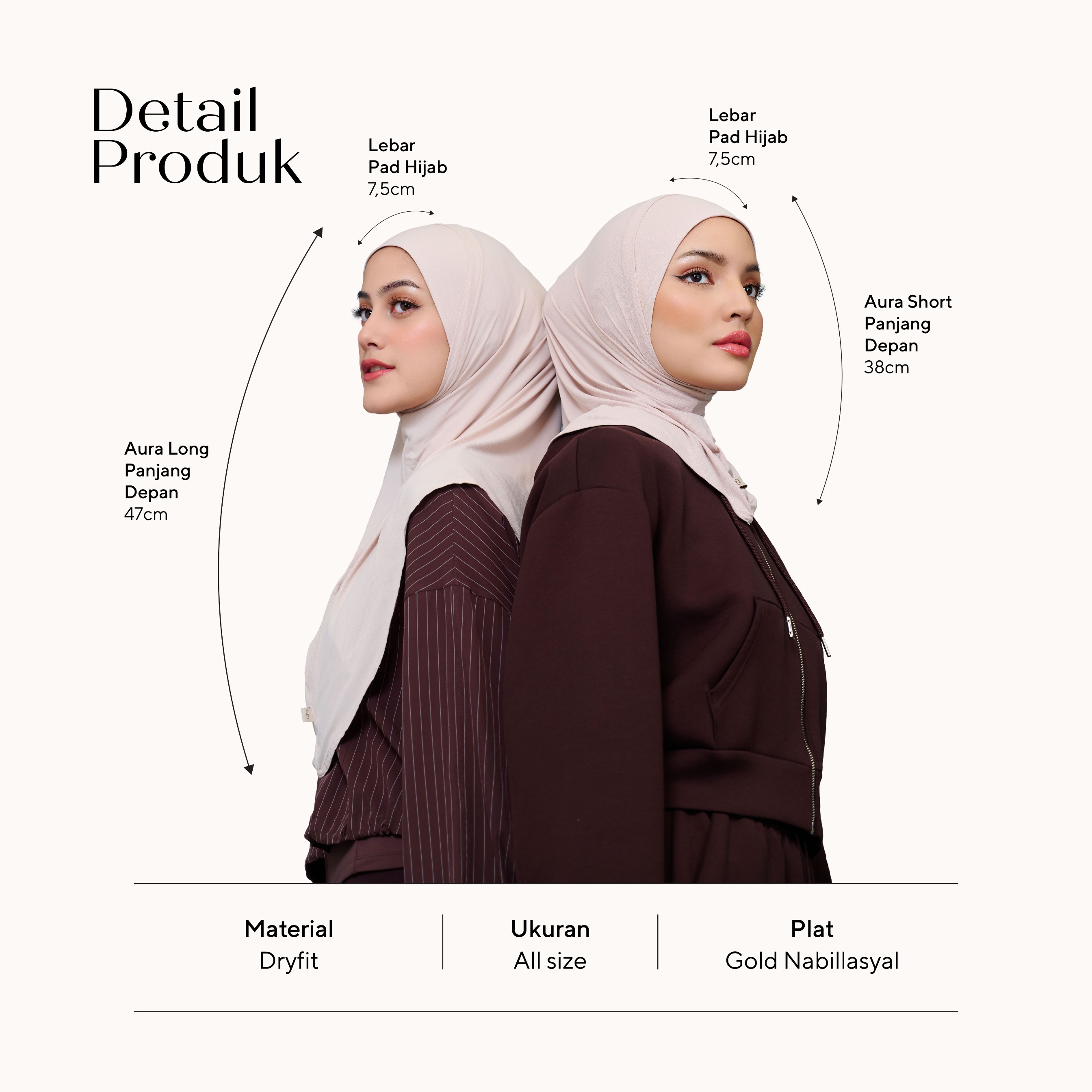 Nabillasyal | Hijab Sport | Hijab Instant Olahraga Anti UV | Nsport | Aura Series