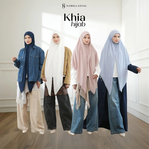 Image of Nabillasyal | Khia Hijab | Khimar Instant | Ceruti