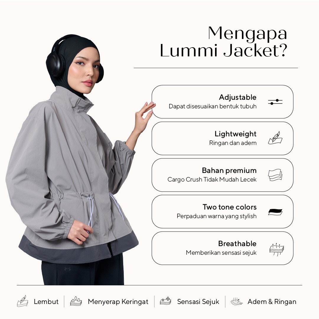 Nabillasyal | Lummi | Jaket Sport | Jaket Olahraga | Cargo Crush