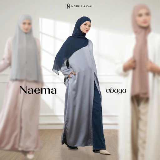 Image of Nabillasyal | Naema Abaya | Abaya Dress | Anti Wrinkle Fabric
