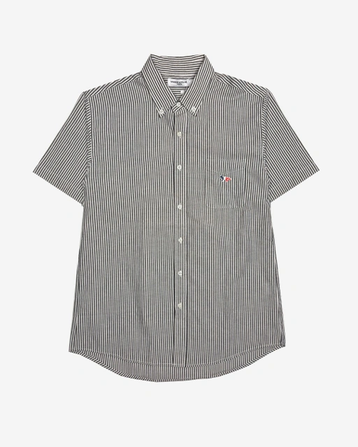 Image of Maison Kitsune | MKTSSNVL504 Overfit Stripe Shirt