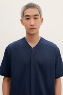 SANGKALA - v neck short sleeve shirt