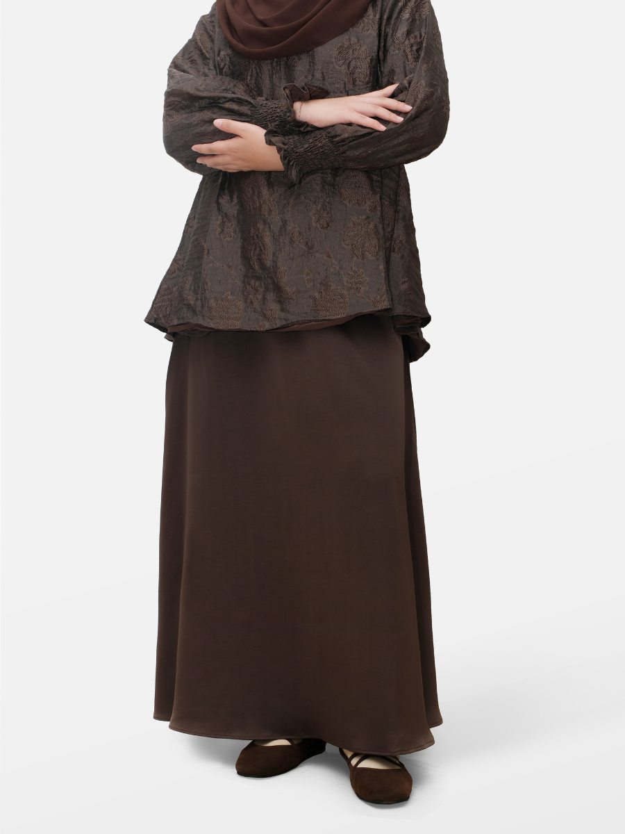 OSMÁ blouse set espresso