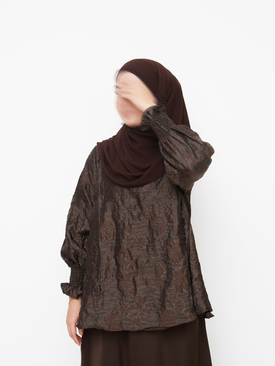 OSMÁ blouse set espresso