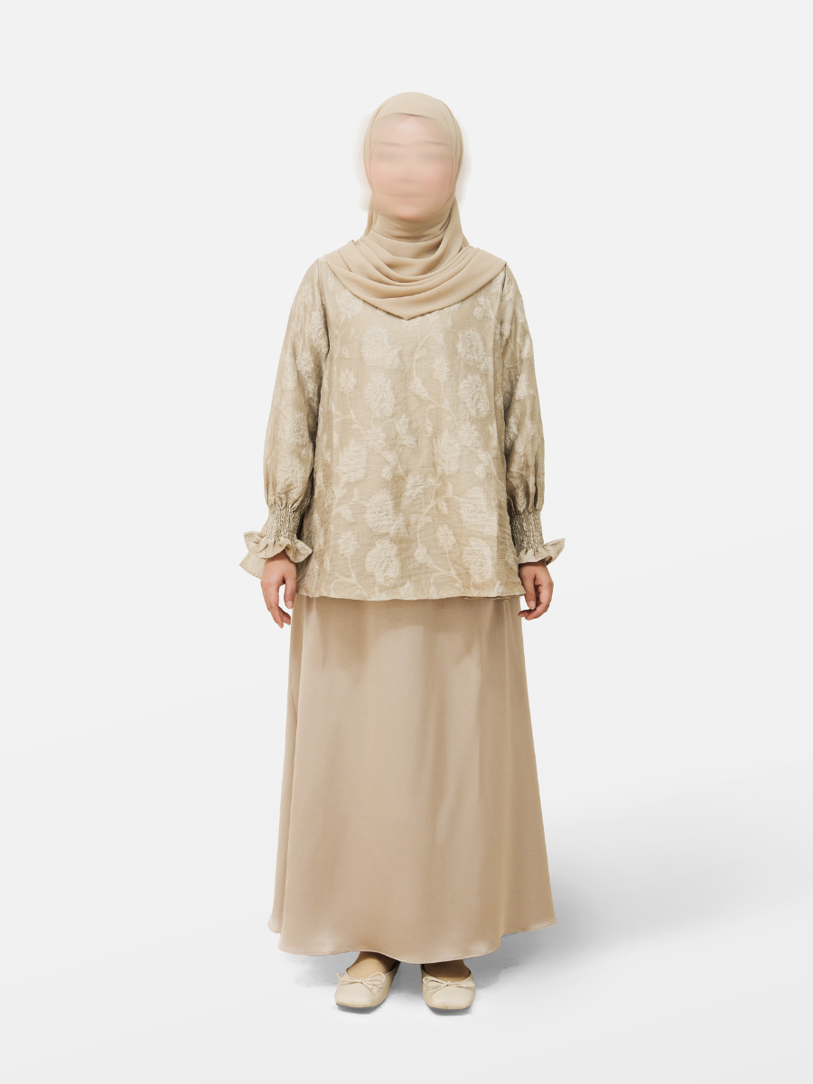 OSMÁ blouse set etoupe