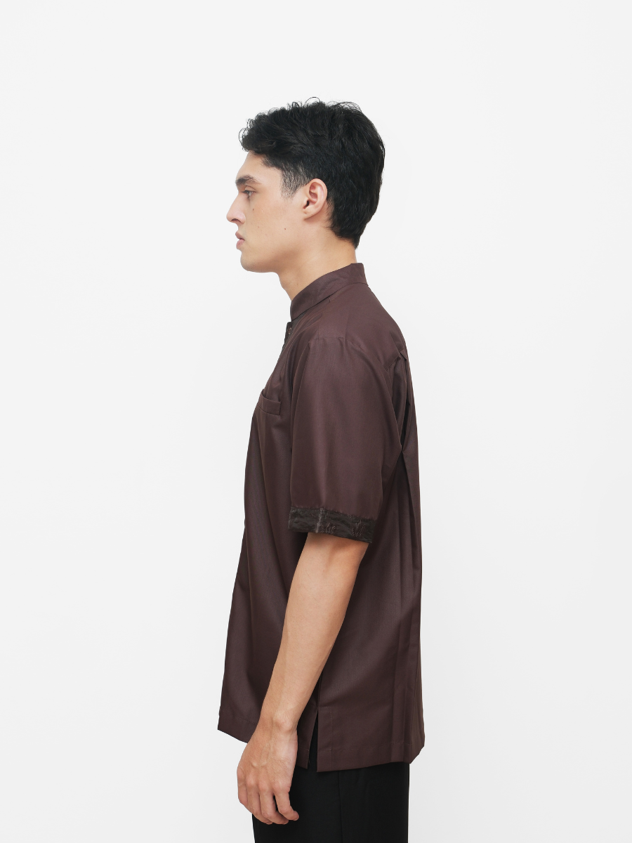 OSMÁ shirt espresso