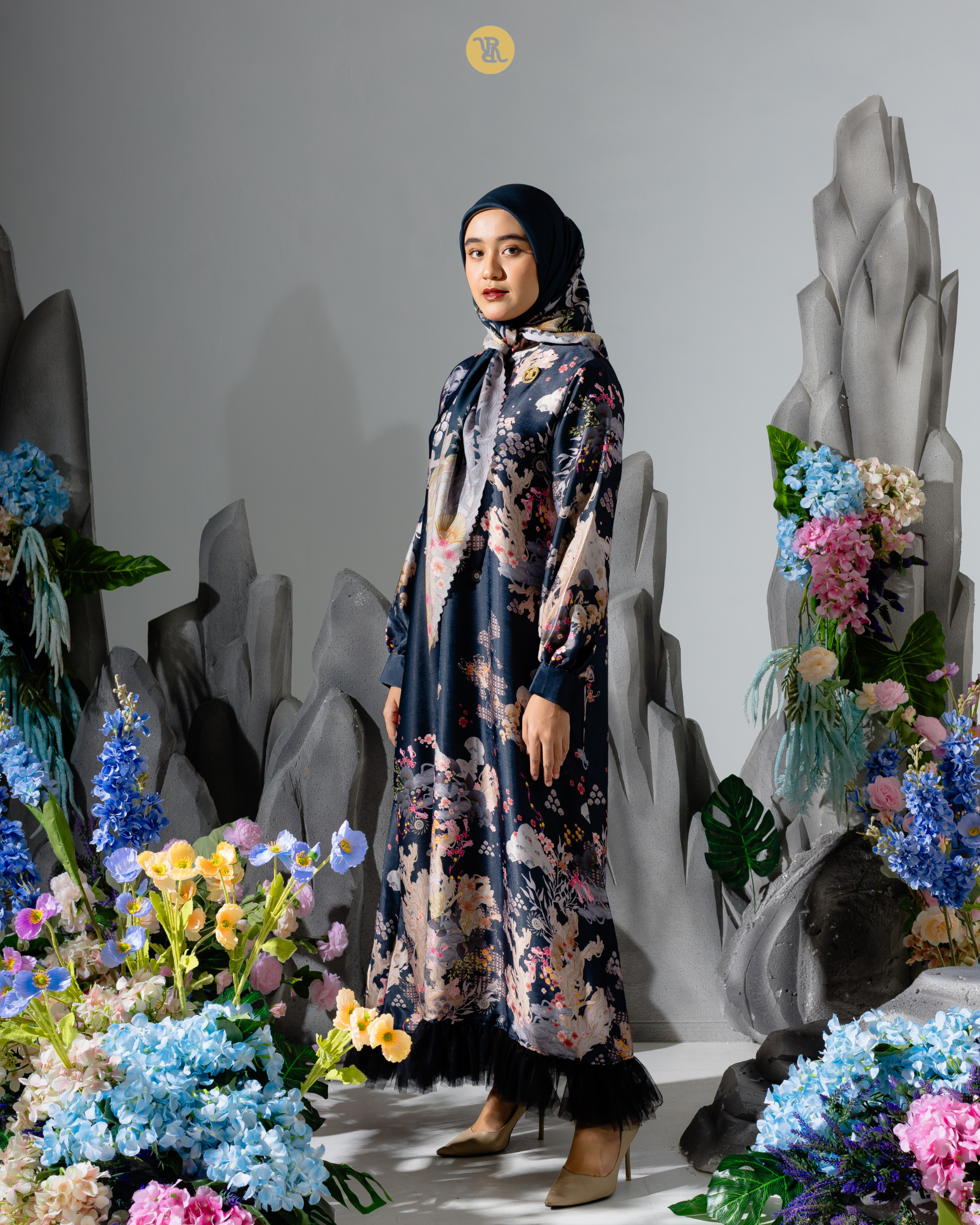 Raya Series Coral Blossom - Dress Tile