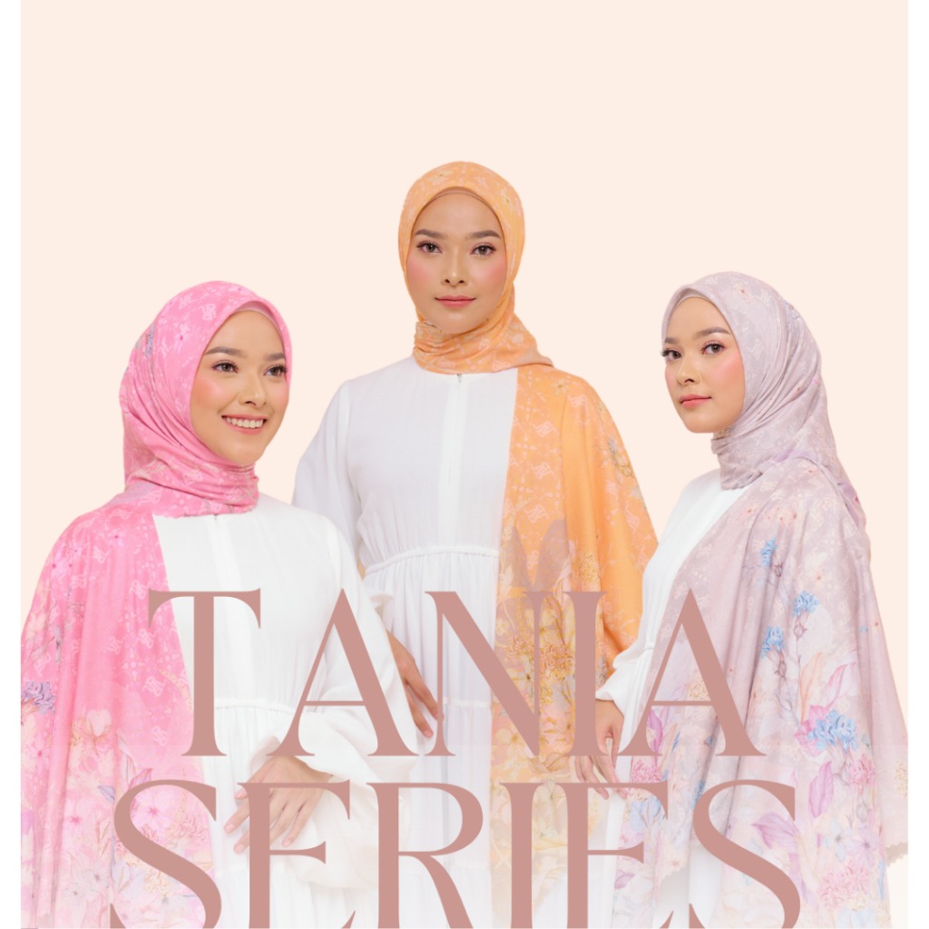 Scarf Tania Series - Hijab segi empat