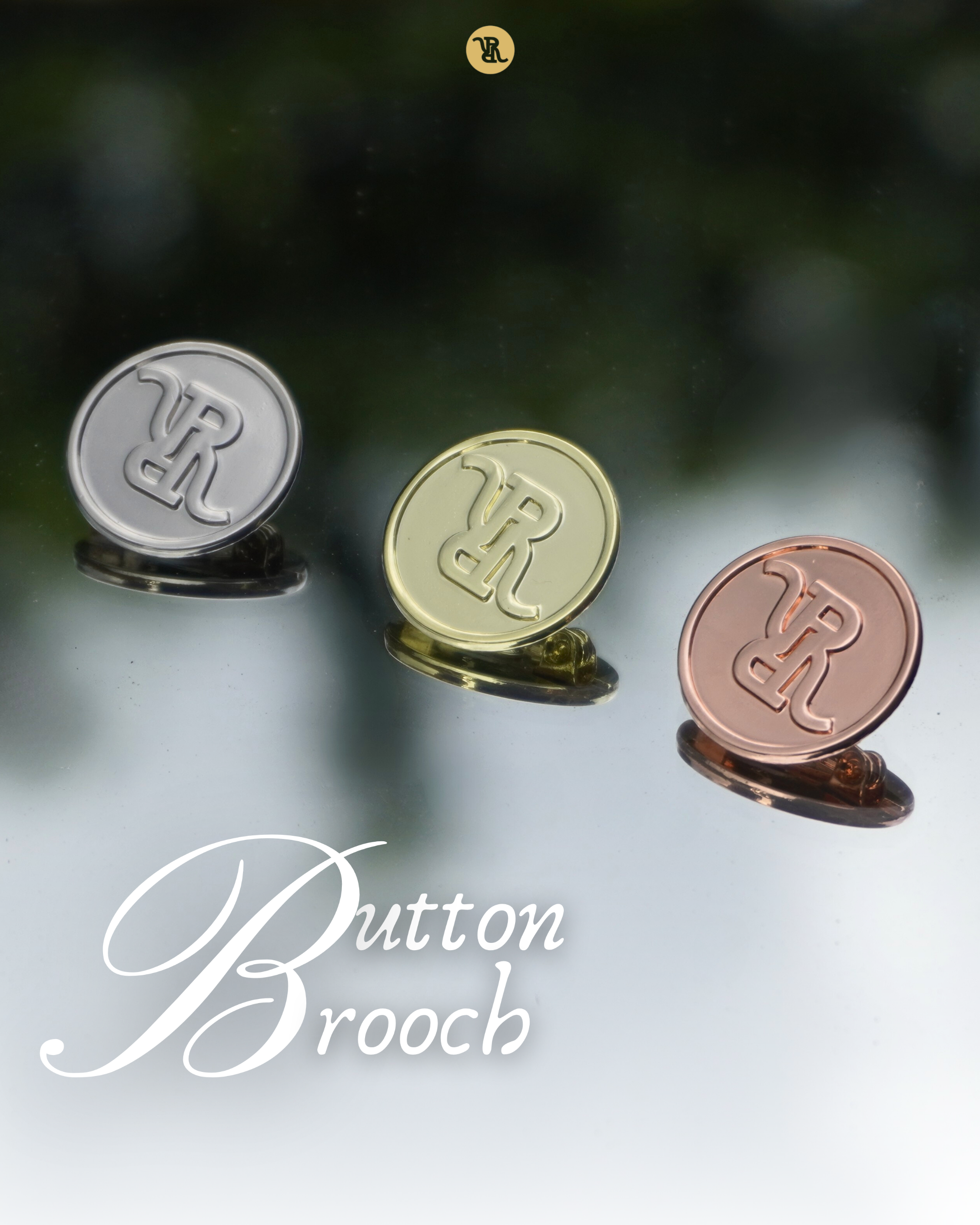 Button Brooch