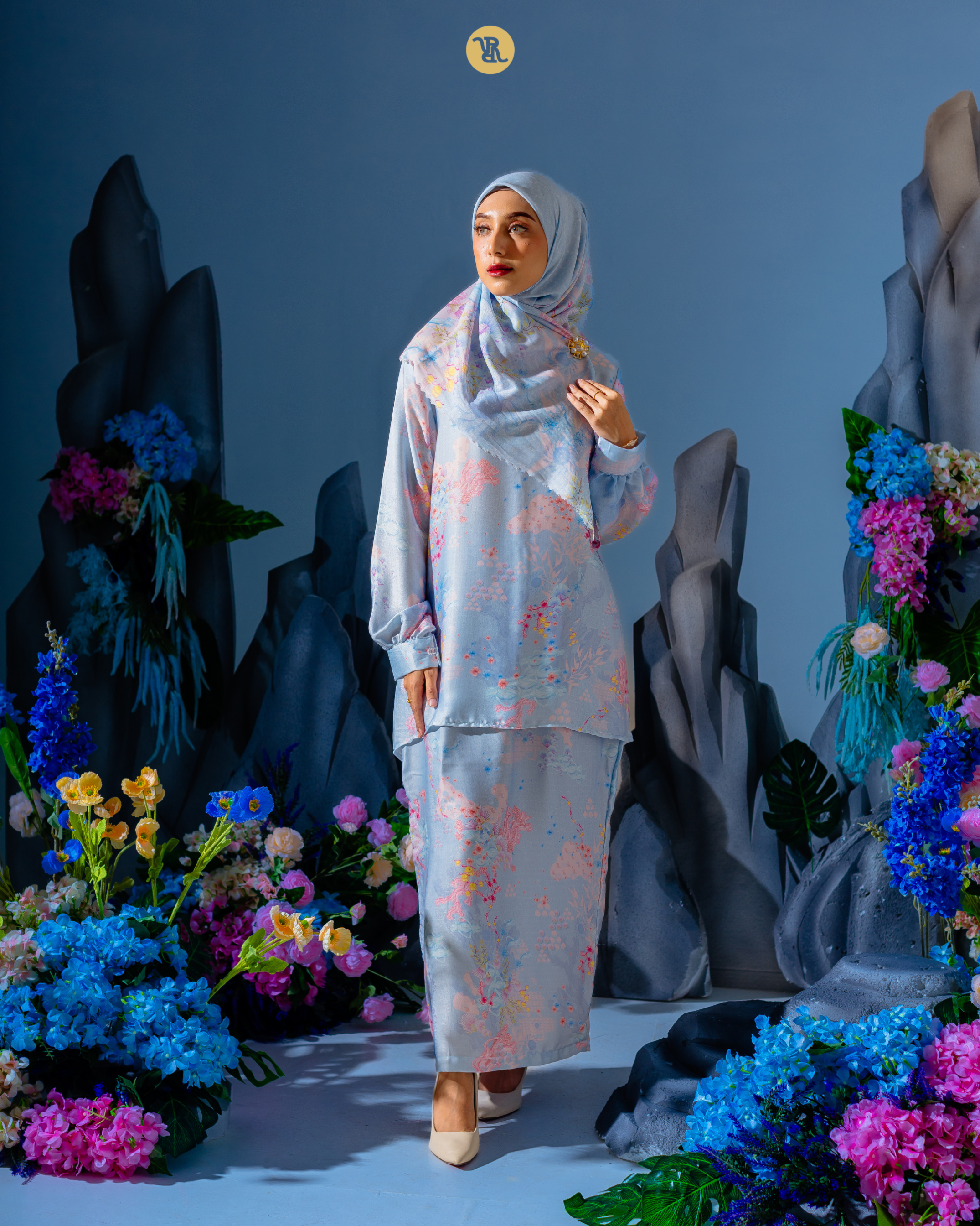 Raya Series Coral Blossom - Baju Kurung