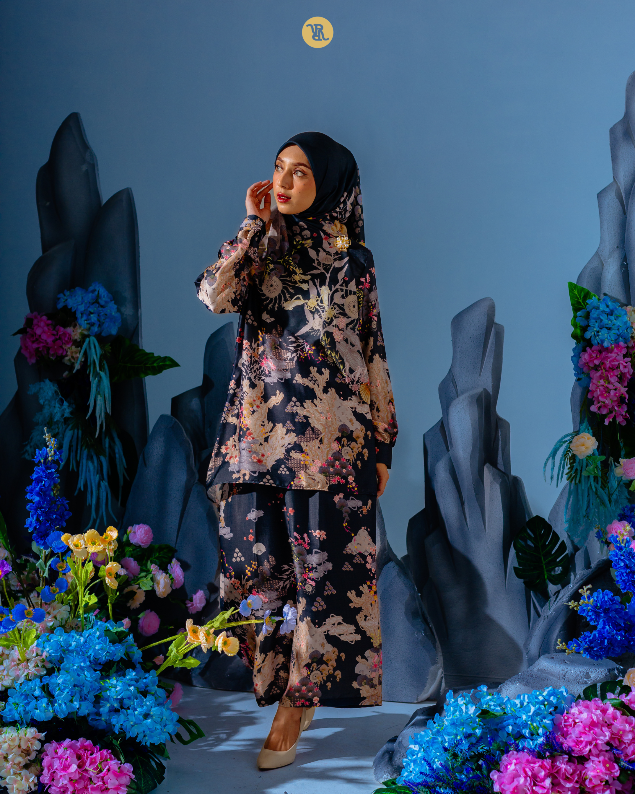 Raya Series Coral Blossom - Baju Kurung