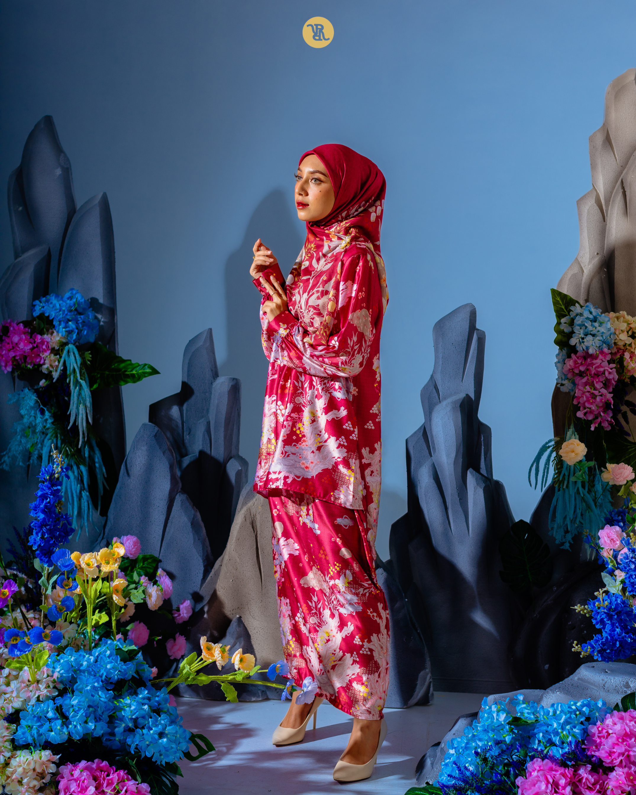 Raya Series Coral Blossom - Baju Kurung