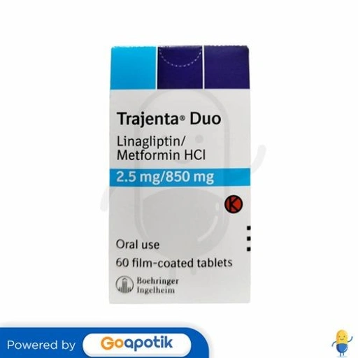 Image of TRAJENTA DUO 2.5 MG/850 MG BOTOL 60 TABLET