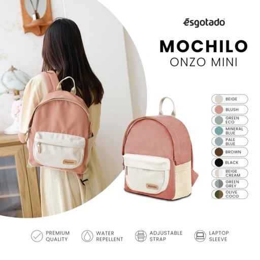 Image of Esgotado Tas Ransel Wanita Pria Kanvas 12" - Mochilo Onzo Mini