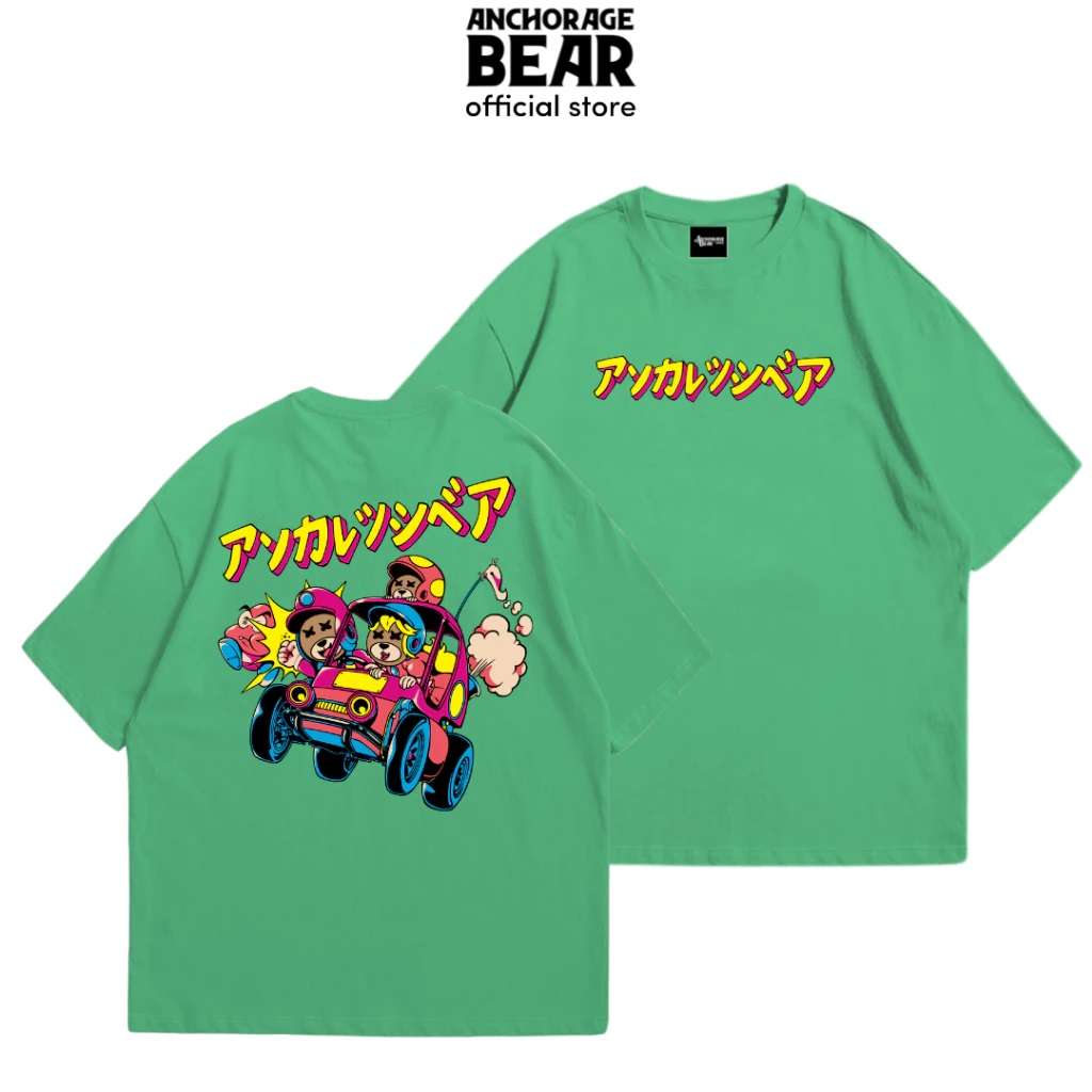 Anchorage Bear - Tshirt Kart Racing Green