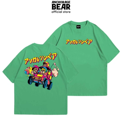 Image of Anchorage Bear - Tshirt Kart Racing Green