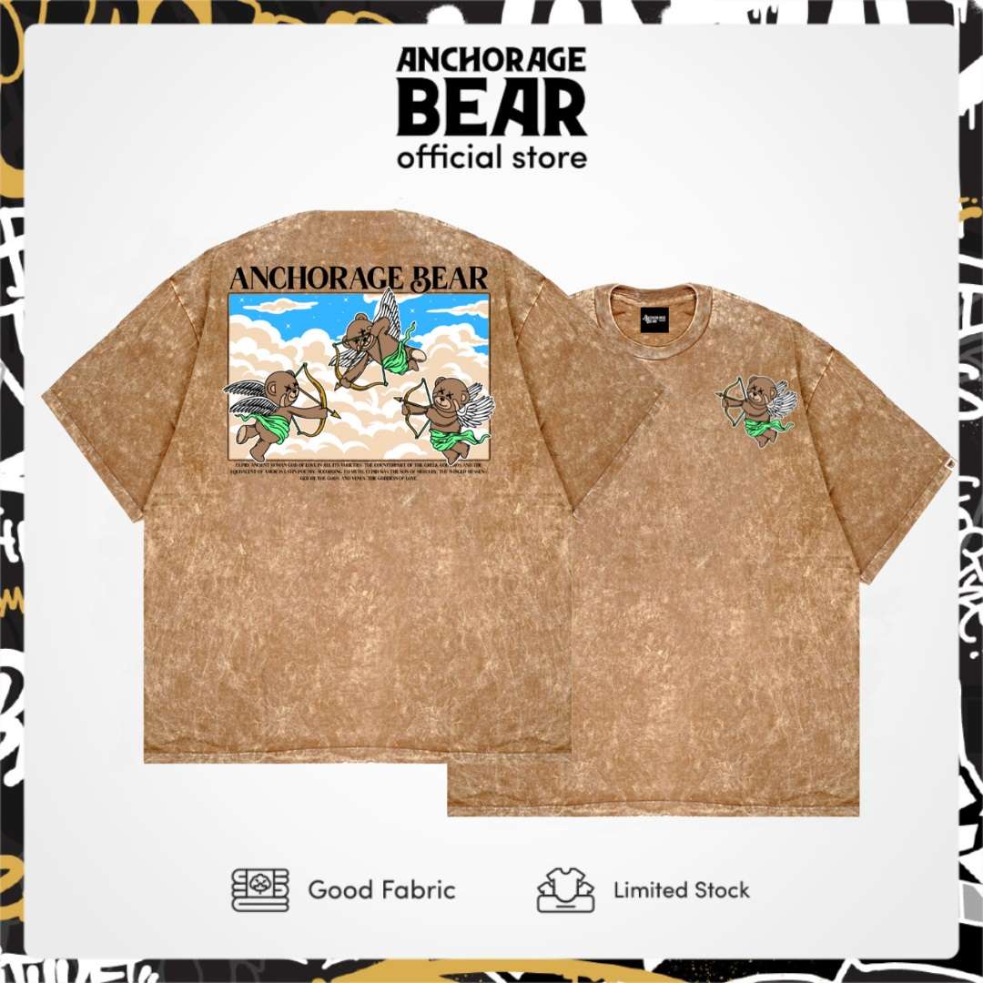 Anchorage Bear - Tshirt Cupid Sandwash Choco Black