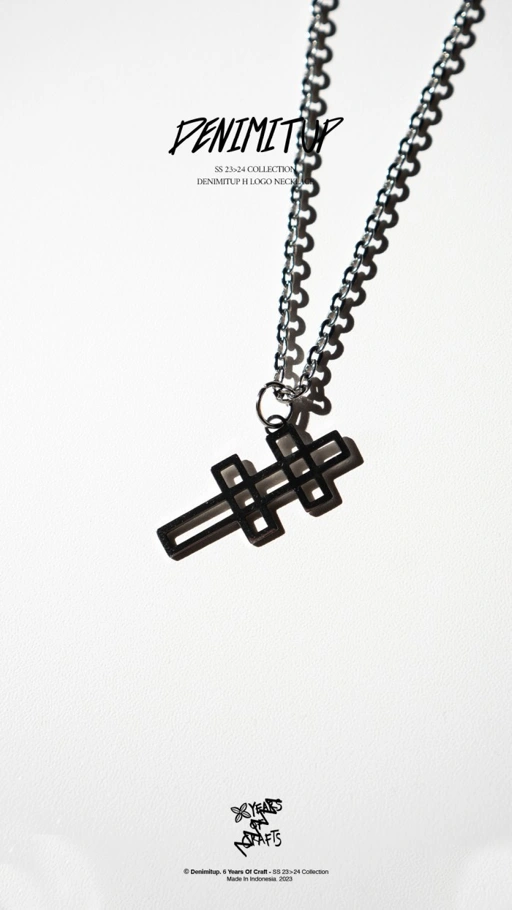 Image of Denimitup - H logo necklace - Kalung