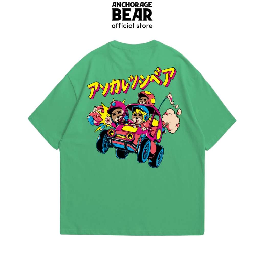 Anchorage Bear - Tshirt Kart Racing Green