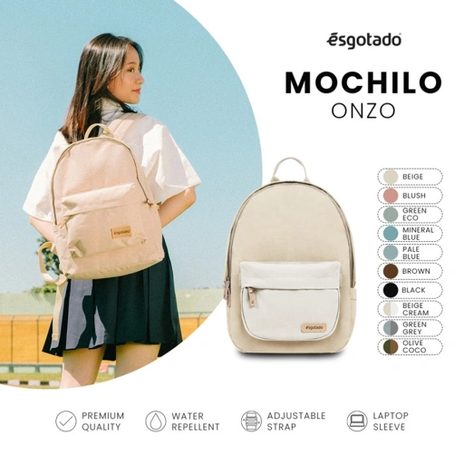 Image of Esgotado Tas Ransel Pria Wanita Kanvas 14" - New Mochilo Onzo