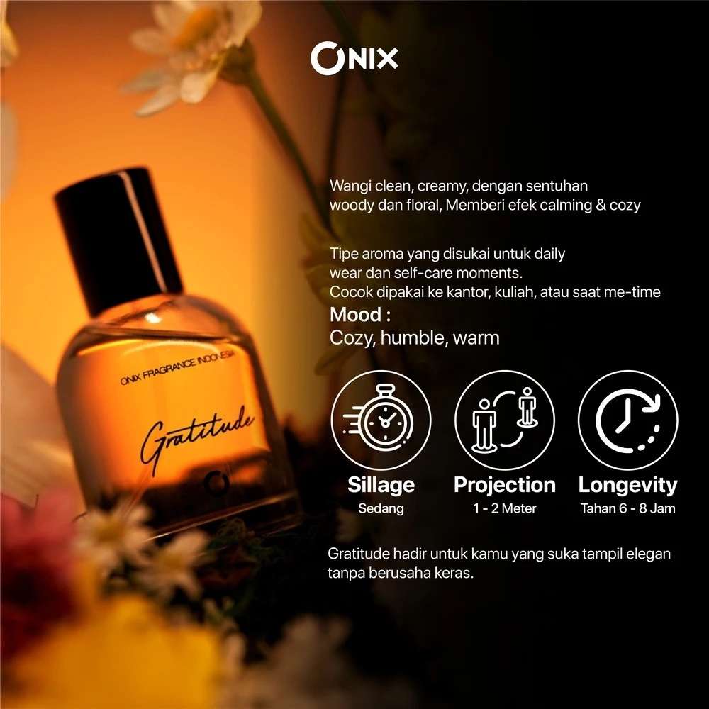 ONIX Fragrance - GRATITUDE Eau De Parfum 30ml 50ml