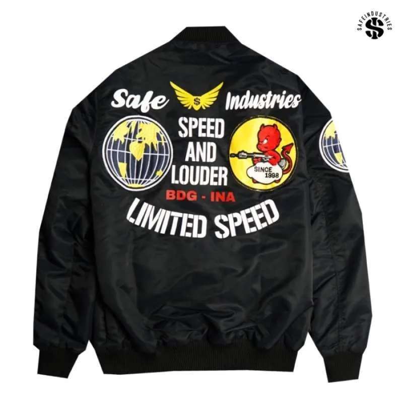 Safe Industries - Jack Black Bomber Jacket Black