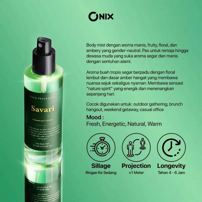ONIX Fragrance - SAVARI Body Mist 100ml