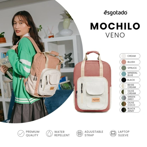 Image of Esgotado Tas Ransel Pria Wanita Kanvas - Mochilo Veno