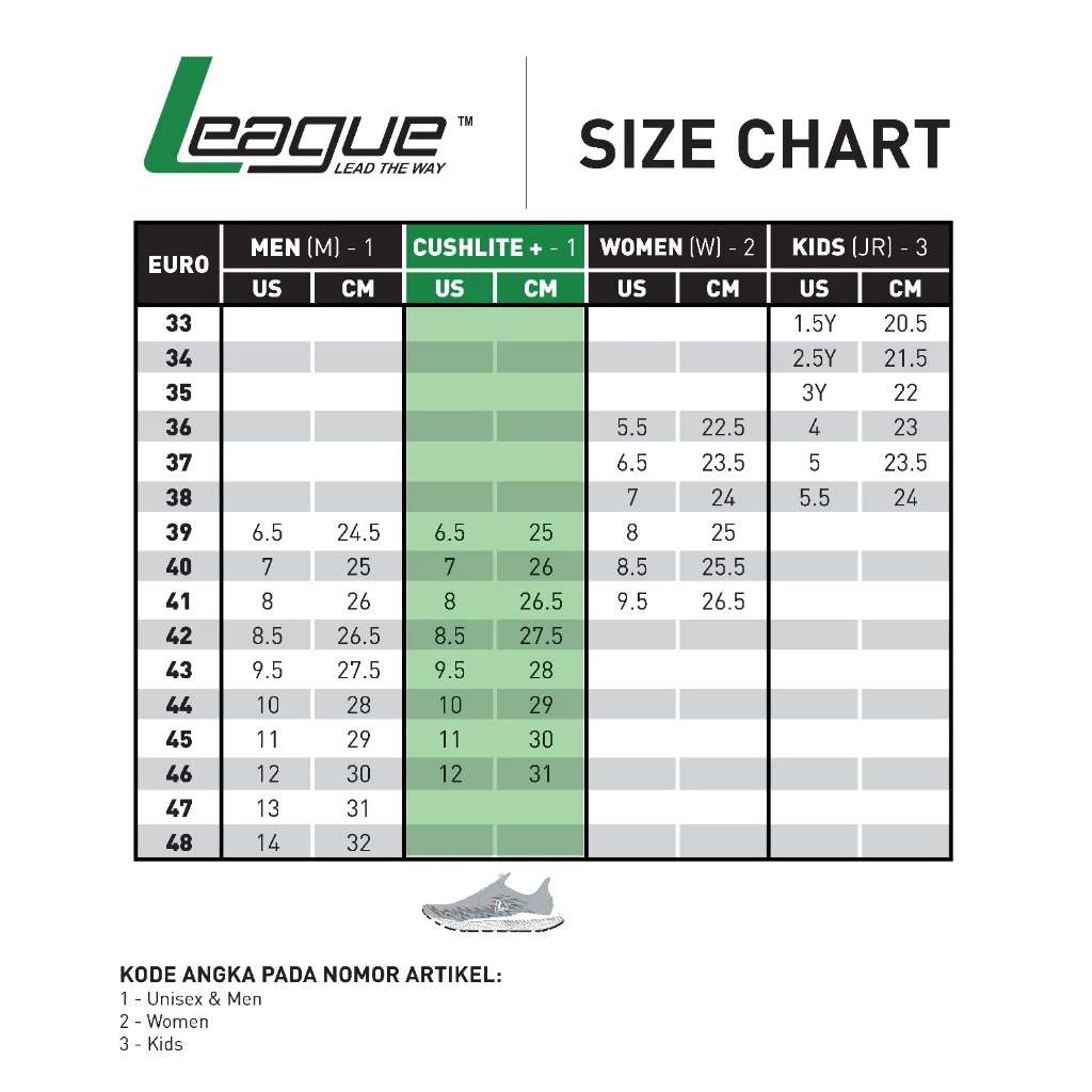 Sepatu League Inizio M - Grey 1024023244N