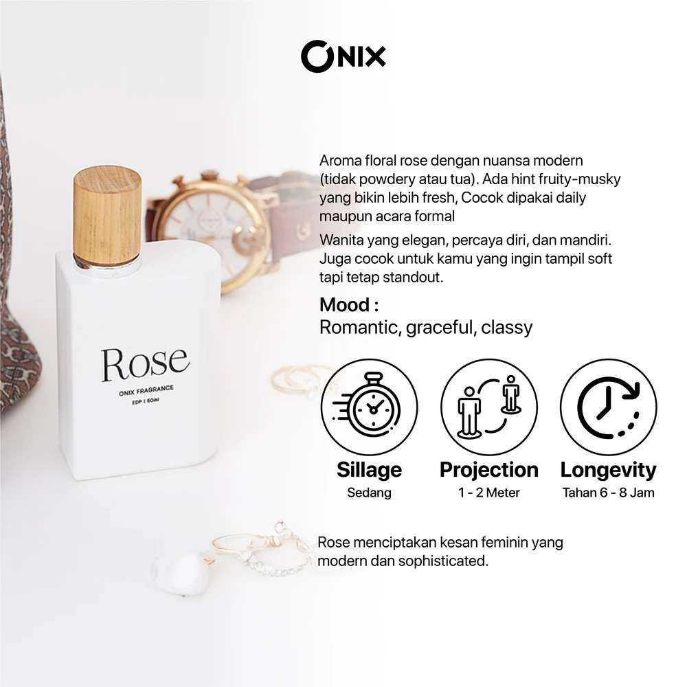 ONIX Rose Eau De Parfum 50ml 30ml