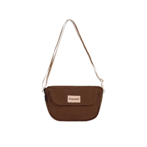 Image of Tas Selempang Sling Bag Wanita Pria Faixo Cinco Brown - Esgotado