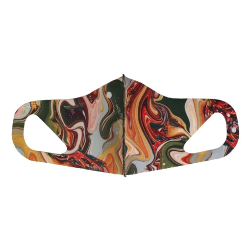 Image of MOTIVIGA MASK Marblow Caramel Pattern - Masker Motif
