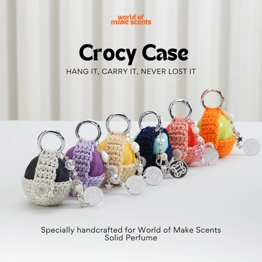 Image of Crocy Case Make Scents Solid Perfume Accessories | Aksesoris Parfum Padat | Gantungan Parfum