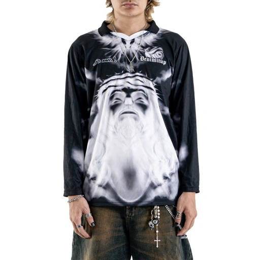 Image of JESUS Jersey Long Sleeve Black - Baju Jersey