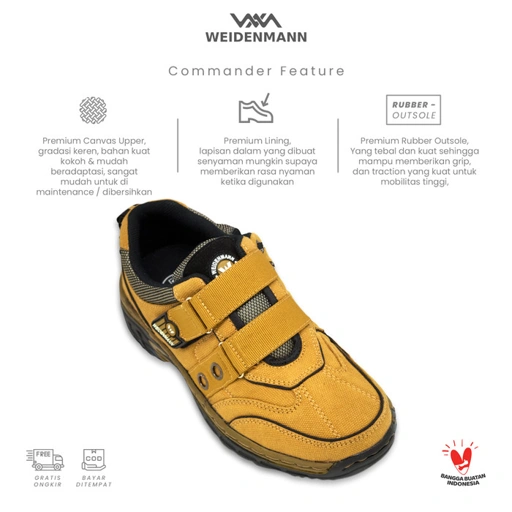 Image of Sepatu Outdoor Canvas Pria Weidenmann (Commander 08)