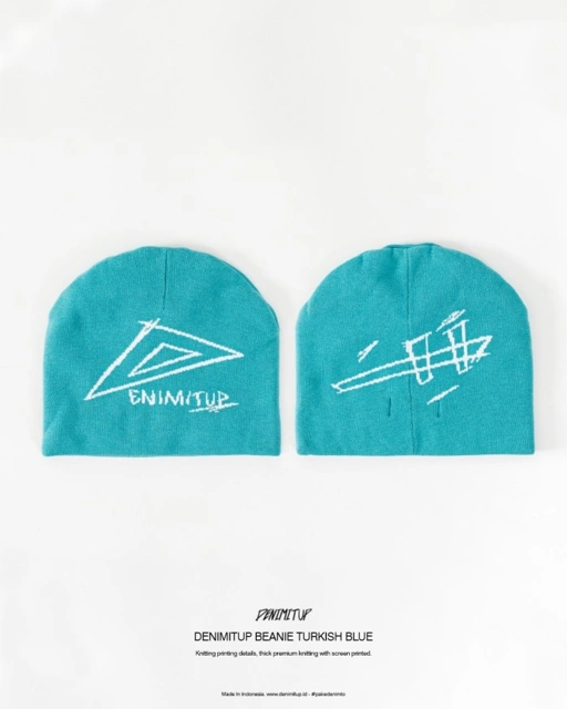 Image of DENIMITUP beanie - Turkish blue - Topi