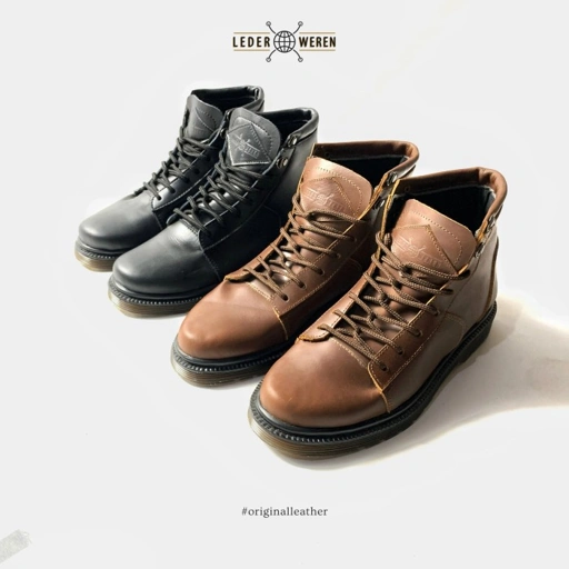 Image of Sepatu Boots Pria Casual - Leder Boots 2 - Lederweren