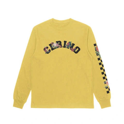 Image of Cerino Long Sleeve T-shirt Yellow Roses