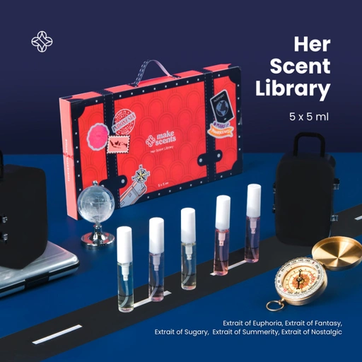 Image of Make Scents Her Scent Library | Layering Set | Extrait Perfume 5 x 5ml