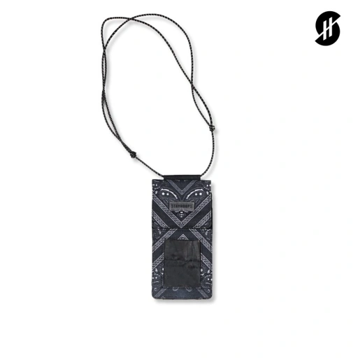 Image of Dompet HP Hitam Kasual Pria / Wanita - Paisley Phone Wallet Stayhoops