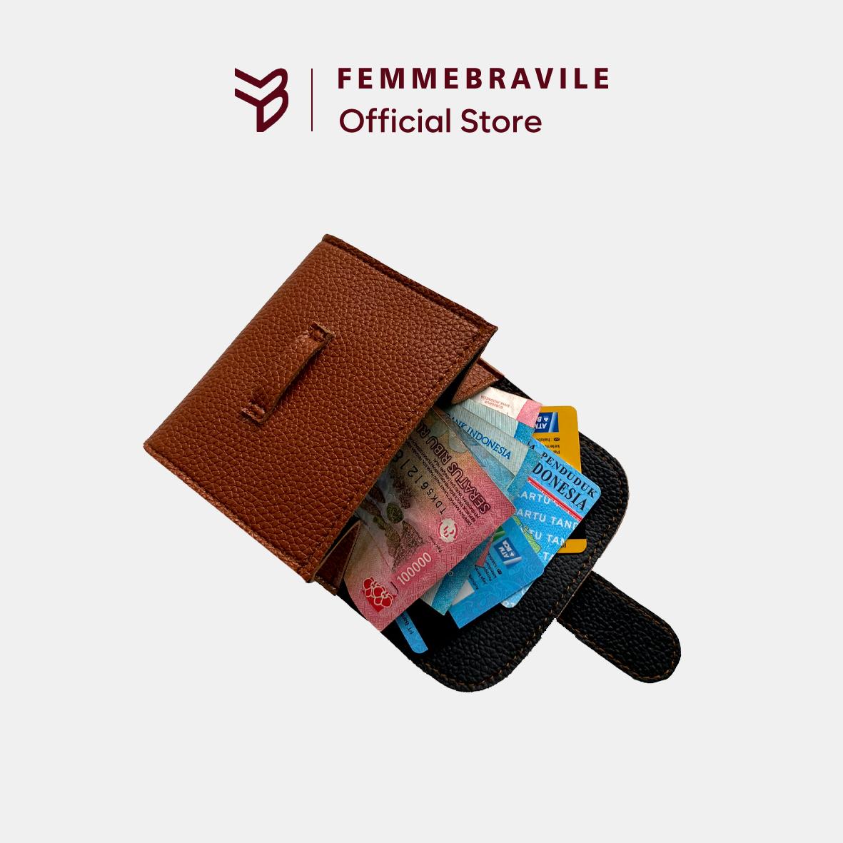 Dompet Wanita Mini Kulit Premium | Wallet Lipat Kecil Elegan Muat Kartu & Uang | Dinda Wallet