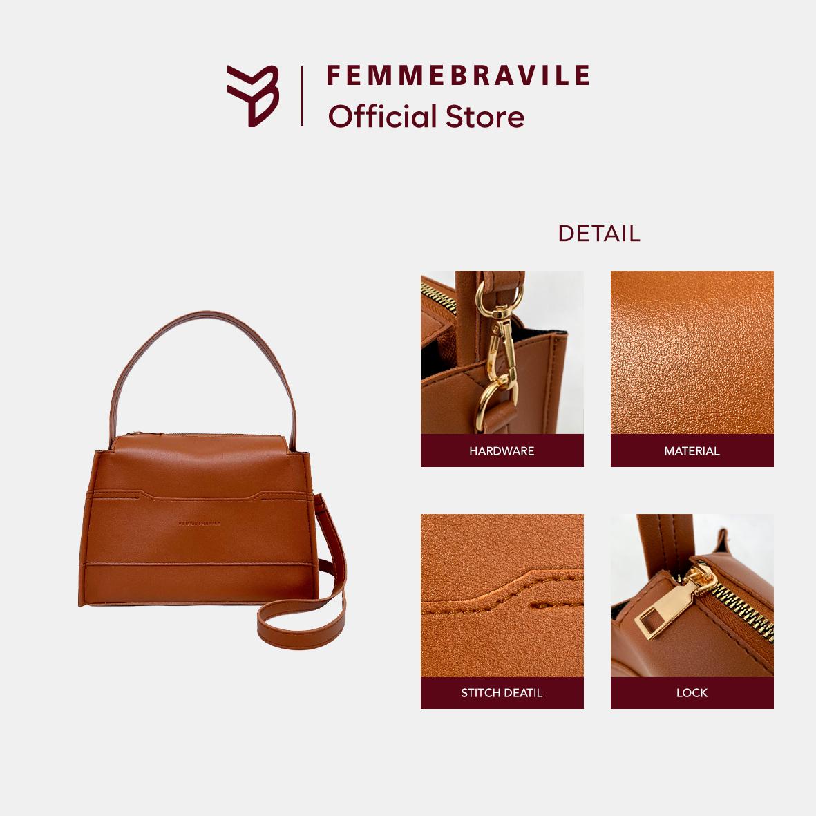 LUNA BAG Tas Wanita Elegan Premium | Handbag Wanita Kekinian | Tas Kerja & Hangout | Femmebravile